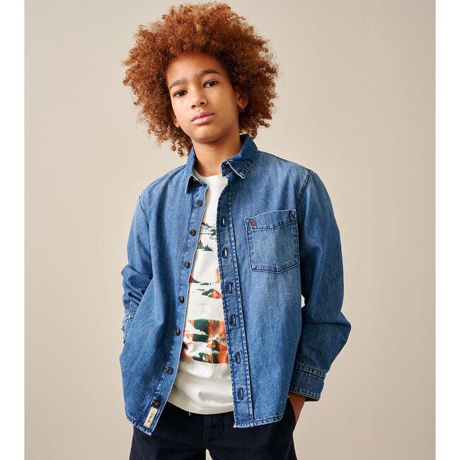 Gulian Denim Shirt, Blue - Shirts - 2