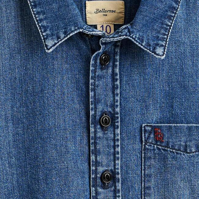 Gulian Denim Shirt, Blue - Shirts - 3