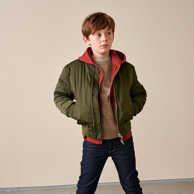 Hany Bomber Jacket, Khaki Green - Jackets - 2