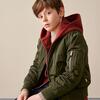 Hany Bomber Jacket, Khaki Green - Jackets - 3