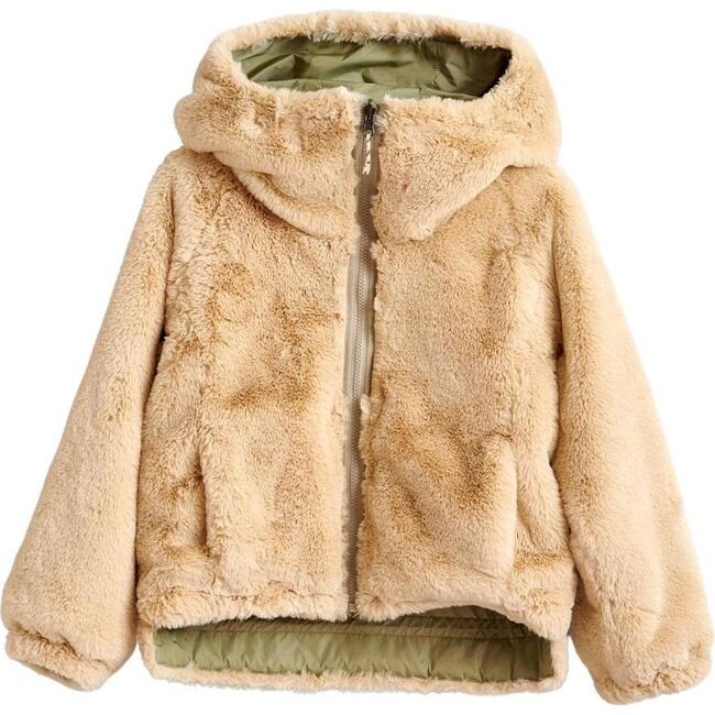 Habitat Faux Fur Reversible Jacket, Tan/Green - Jackets - 1
