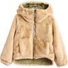Habitat Faux Fur Reversible Jacket, Tan/Green - Jackets - 1 - thumbnail