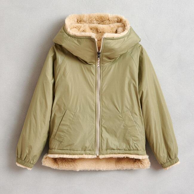 Habitat Faux Fur Reversible Jacket, Tan/Green - Jackets - 2