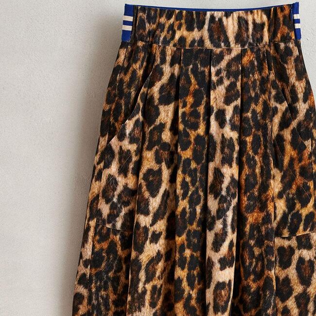 Amici Leopard Skirt, Multicolor - Skirts - 3