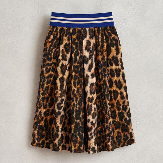 Amici Leopard Skirt, Multicolor - Skirts - 4