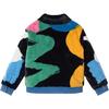 Faux Fur Jacket Colorblock, Multicolor - Jackets - 2
