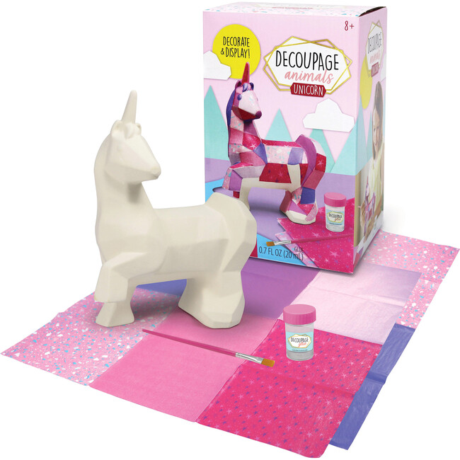Decoupage Animals, Unicorn - Painting - 2