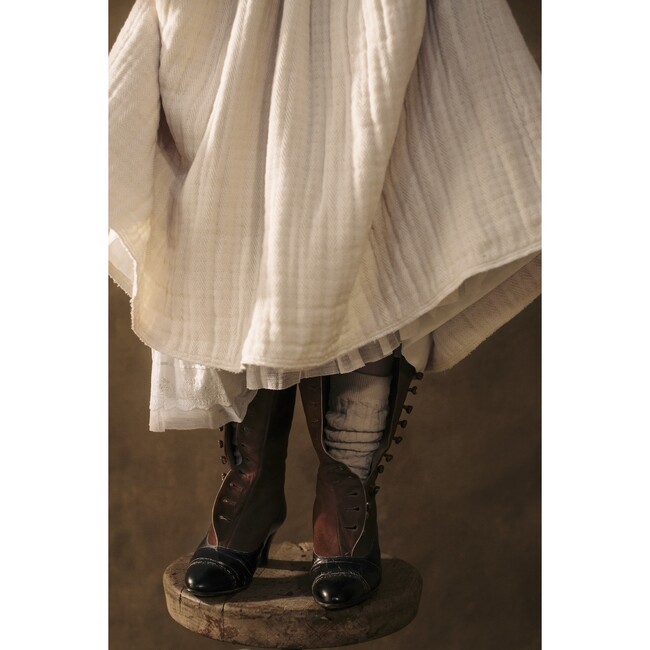 Tanka Oversized Skirt, Cream - Skirts - 6