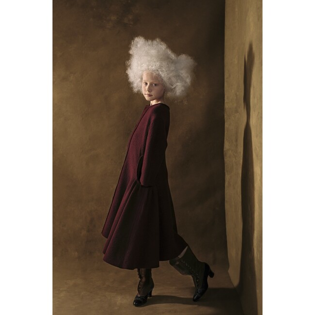 Lyrical Straight Dress, Garnet - Dresses - 3