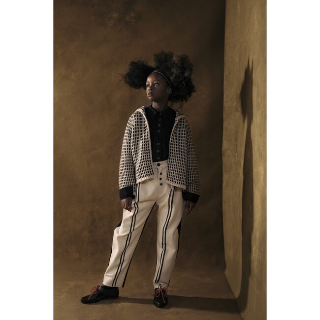 Poet's Cape Jacket, Cream - Jackets - 3