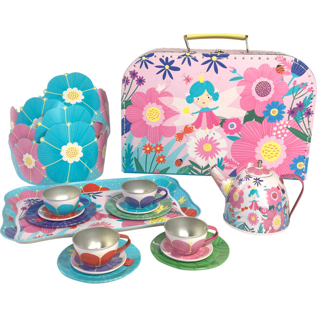 Flower Fairy Tin Tea Set - Play Kits - 3