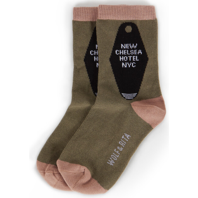 Printed Socks, New Chelsea Grey - Socks - 1
