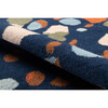 Jem Terrazzo Handwoven Rug, Navy - Rugs - 4