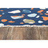 Jem Terrazzo Handwoven Rug, Navy - Rugs - 7