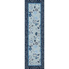 Under A Loggia Blossom Dearie Rug, Blue - Rugs - 2
