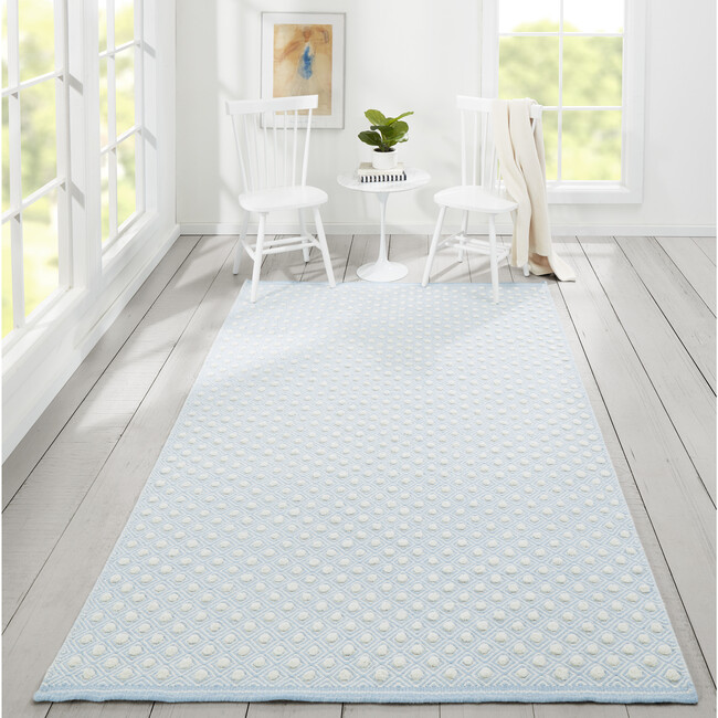 Langdon Windsor Handwoven Wool Rug, Blue - Rugs - 7