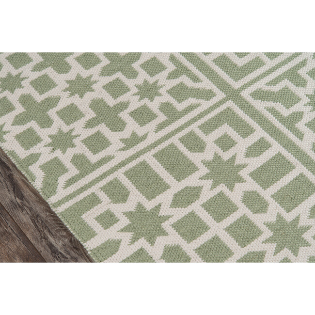 Palm Beach Lake Trail Flatweave Rug, Green - Rugs - 7
