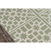 Palm Beach Lake Trail Flatweave Rug, Green - Rugs - 7