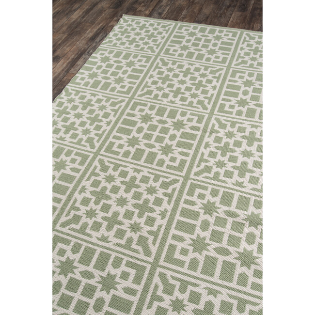 Palm Beach Lake Trail Flatweave Rug, Green - Rugs - 8