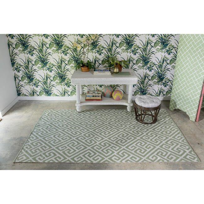 Palm Beach Brazilian Avenue Flatweave Rug, Green - Rugs - 8