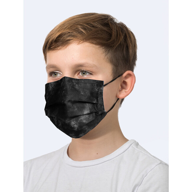 Kids Wavy Tie Dye Face Masks, 10 Pack