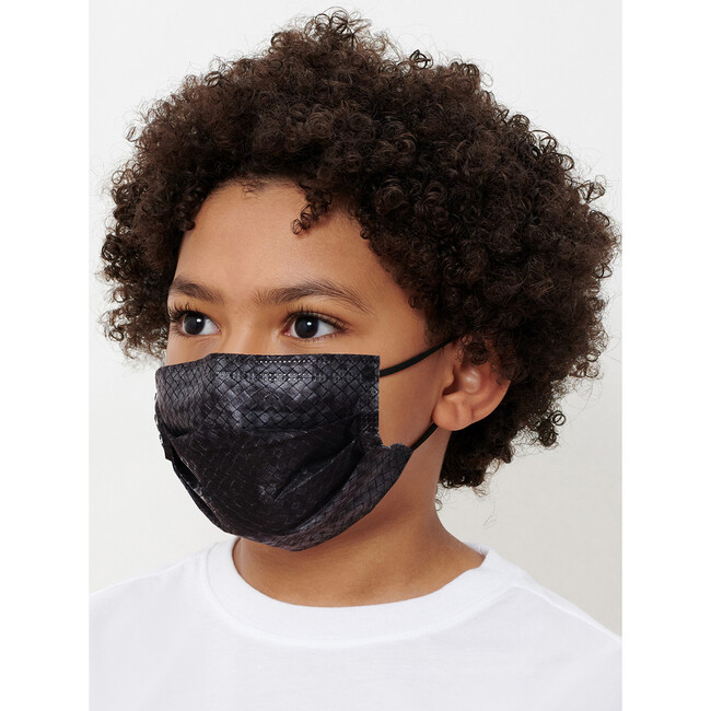 Kids Basketweave Face Masks, 30 Pack