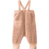 Fuzzy Overalls, Pink - Rompers - 1 - thumbnail