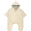 Fuzzy Footie, Cream - Footie Pajamas - 1 - thumbnail