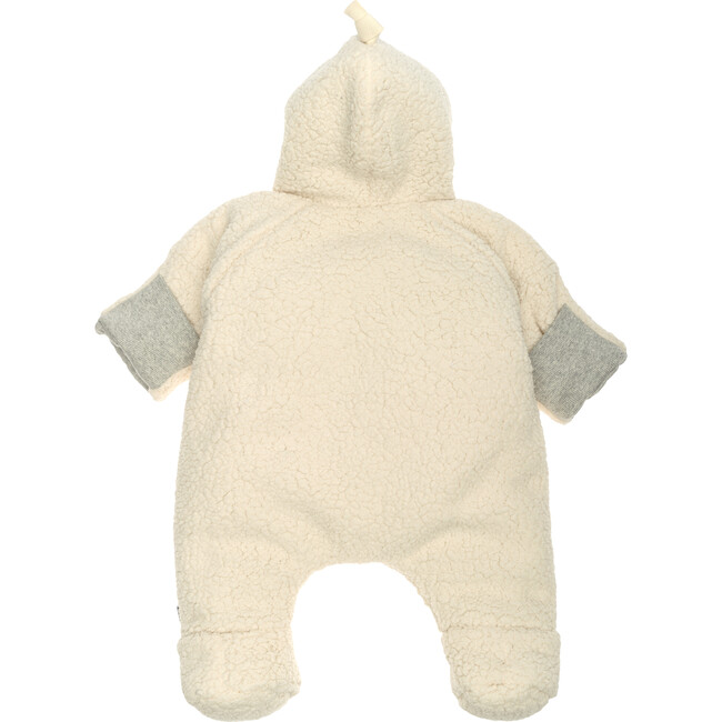 Fuzzy Footie, Cream - Footie Pajamas - 2