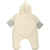 Fuzzy Footie, Cream - Footie Pajamas - 2