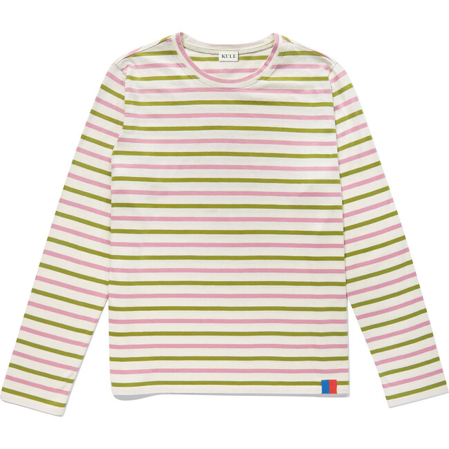 Women's Modern Long, Cream/Avocado/Cherry - Shirts - 1