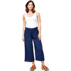 Women's Elliott Cotton Gauze Pant, Navy - Pants - 1 - thumbnail