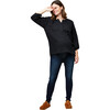 Women's Ava During + Nursing Top, Black - Shirts - 2