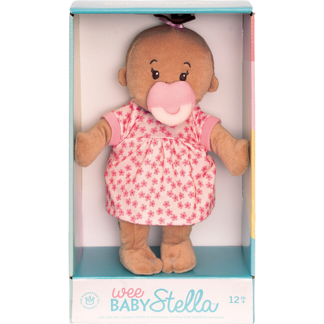 Wee Baby Stella Doll, Beige with Brown Hair - Soft Dolls - 4