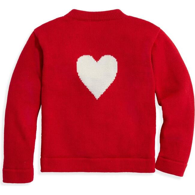 Mae Cardigan, Red with Heart