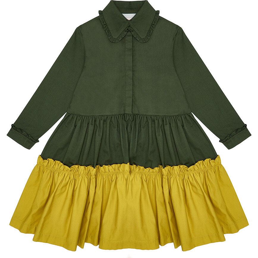 Apple Pie Dress,  Cavelo Nero & Chartreuse - Dresses - 1