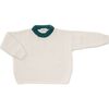 Women's Sweater,Bianco / Emerald - Sweaters - 1 - thumbnail