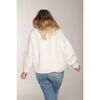 Women's Sweater,Bianco / Emerald - Sweaters - 4