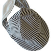 Sun Bonnet, Black and White Stripes - Hats - 5