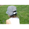 Sun Bonnet, Black and White Stripes - Hats - 6