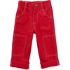 The Knee Patch Jeans, Red Denim - Jeans - 1 - thumbnail