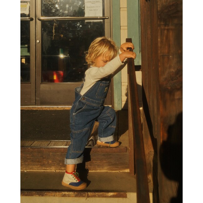 The Knee Patch Overalls, Denim - Overalls - 3