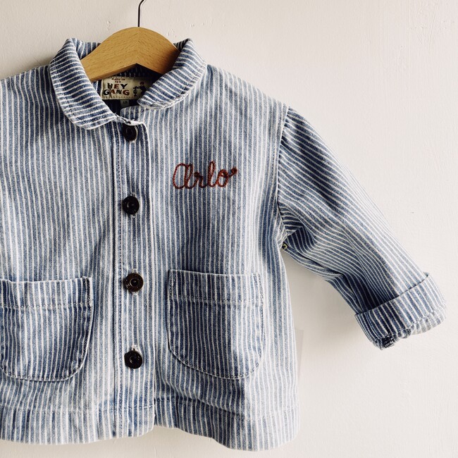 The Chore Coat, Washed Railroad Stripe - Jackets - 3