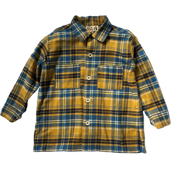 Flannel Workshirt, Sunflower - Shirts - 1