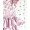 Scallop Peplum Petal Dress, Pink Cherry Blossom - Dresses - 2