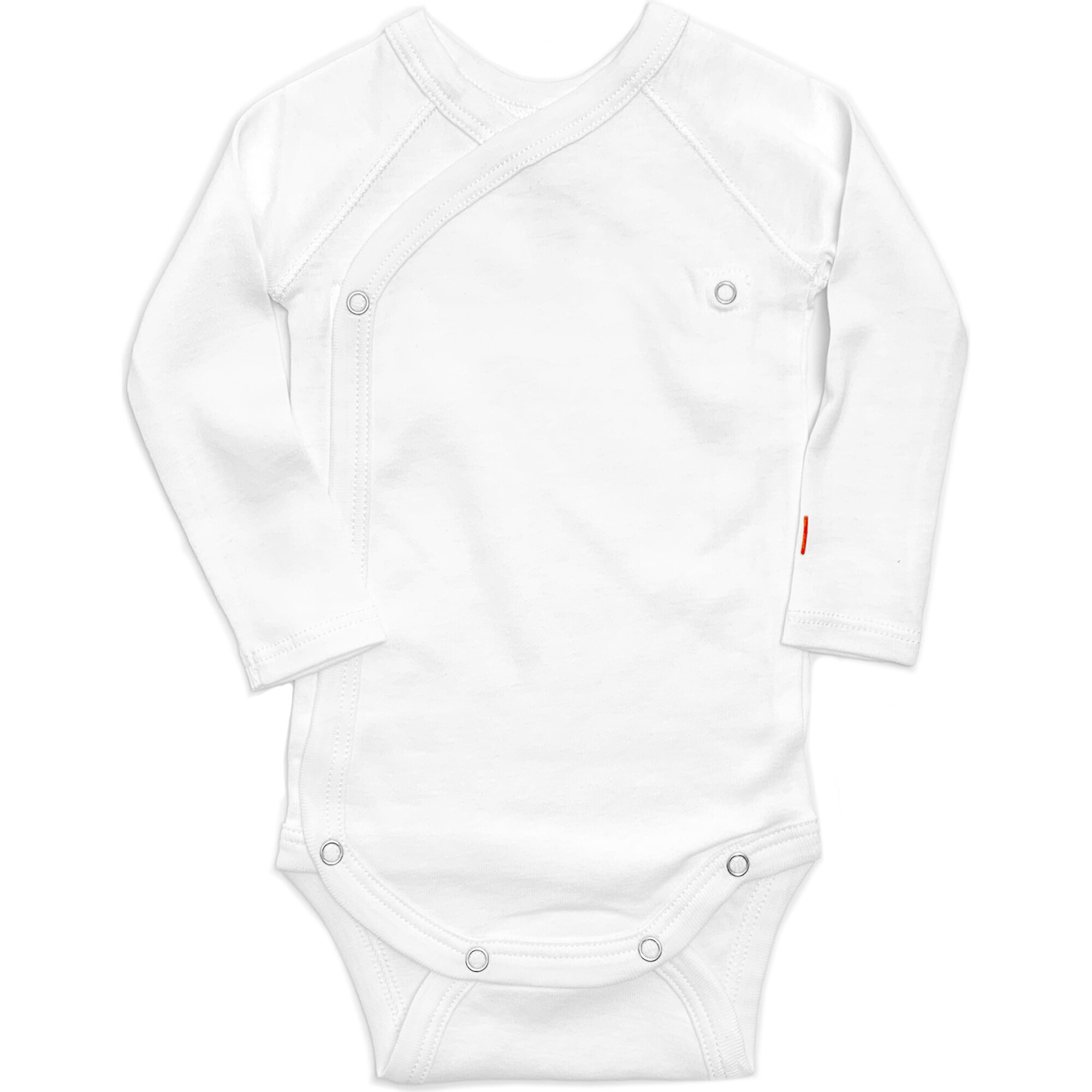 Organic Kimono Onesie, White - Onesies - 1