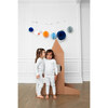 Organic Long Sleeve Pajama Set, Space Print - Pajamas - 4