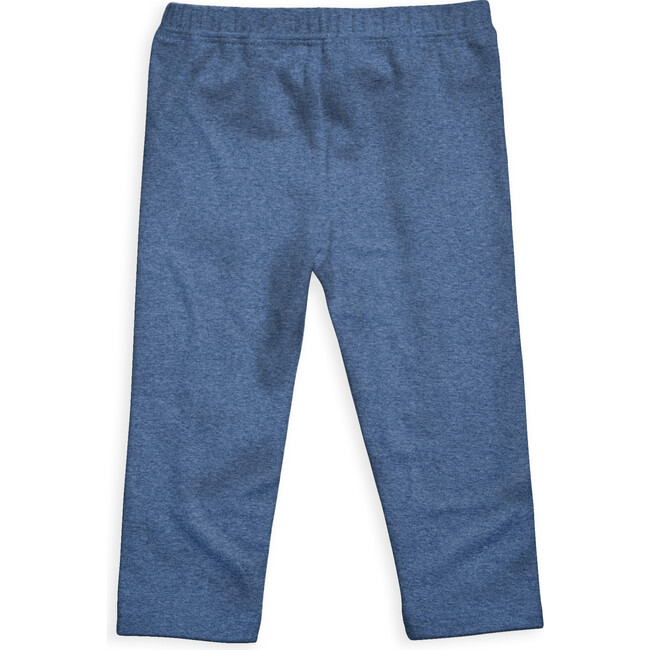Organic Solid Legging, Heather Blue