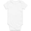 Organic Short Sleeve Onesie, White - Onesies - 1 - thumbnail