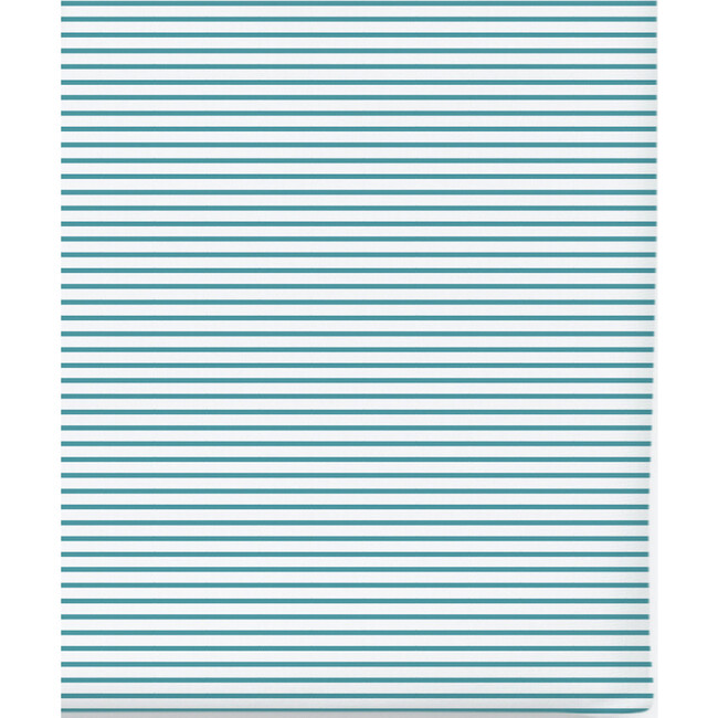 Organic Crib Sheet, Teal Stripe 1212 Sheets